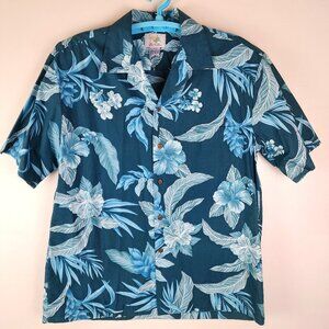 HO Aloha Hawaii Cotton Men's Floral Shirt Size Large